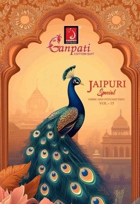 Jaipuri Special Vol 15 by Ganpati Heavy Cotton Printed dress material collection with low rate salwar kameez catalogs