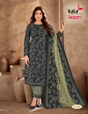 Jaipuri Vol 5 by Kala pure cotton printed fancy dress material catalogue at amaviexpo Amavi