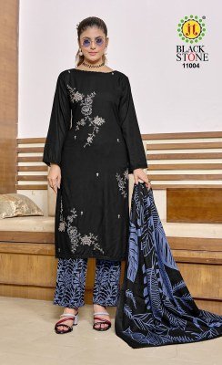 Jamatmal Tilokchand Black Stone Vol 11 Rayon Sequence Embroidered Unstitched Dress Material Set  Wholesale dress material catalogs