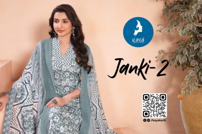 Janki 2 by Kaya 3 piece Cotton printed straight readymade suit collection at affordable rate readymade suit catalogs