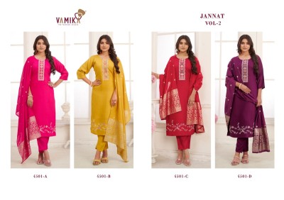 Jannt vol 02 by vamika Presenting  Super Hit Multi Hand Work readymade suit in wholesale readymade suit catalogs