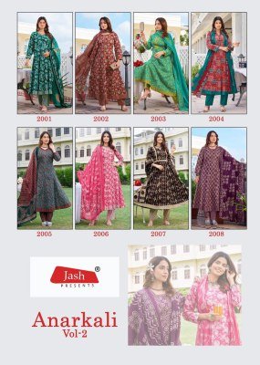 Jash Anarkali Vol-2 Anarkali Style Kurti Pant with Dupatta fancy Anarkali suit catalogs