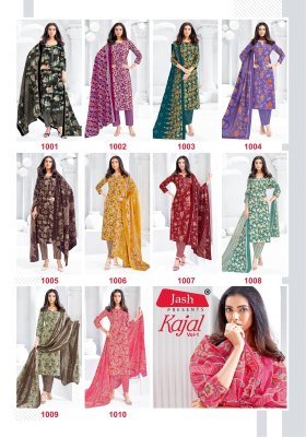 Jash Kajal Vol 1 Pure Cotton Printed Kurti Pant with Dupatta Ethnic Wear Catalog Wholesale kurti pant with dupatta Catalogs