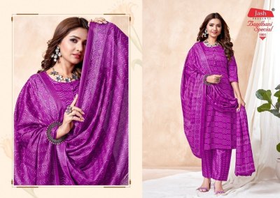 Jash by Bandhani special vol 1 heavy cambric cotton kurti pant and dupatta catalogue  readymade suit catalogs