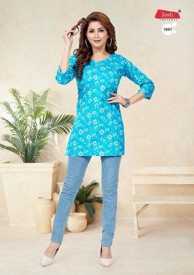 Jash present  Cotton Short readymade printed Tops at wholesale price western wear catalogs