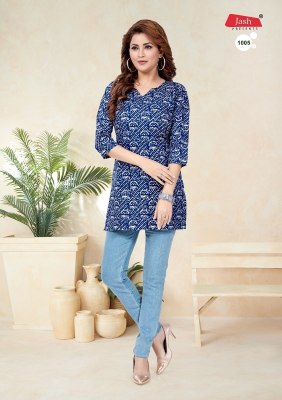 Jash present  Cotton Short readymade printed Tops at wholesale price western wear catalogs