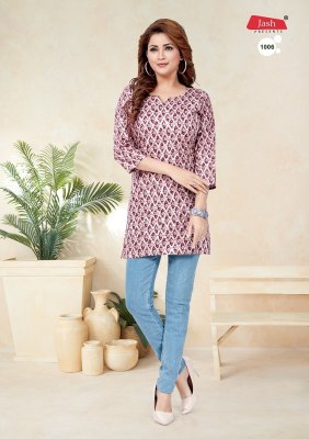 Jash present  Cotton Short readymade printed Tops at wholesale price western wear catalogs