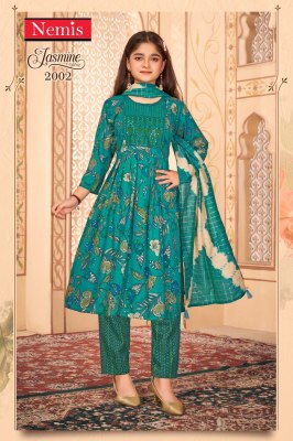 Jasmine vol 2 by Nemis Girls anarkali suit collection at amavi Expo readymade suit catalogs