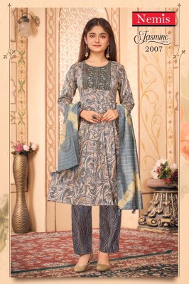 Jasmine vol 2 by Nemis Girls anarkali suit collection at amavi Expo readymade suit catalogs
