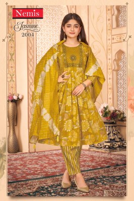 Jasmine vol 2 by Nemis Girls anarkali suit collection at amavi Expo readymade suit catalogs