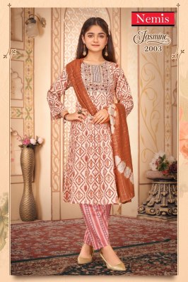 Jasmine vol 2 by Nemis Girls anarkali suit collection at amavi Expo readymade suit catalogs