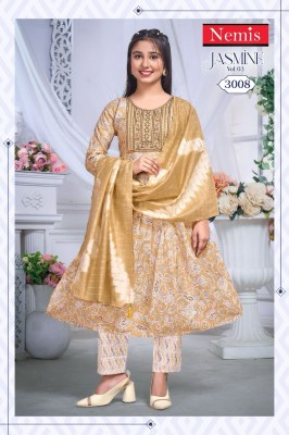 Jasmine vol 3 by Nemis Capsule Foil Printed Readymade suit catalogue at low price readymade suit catalogs