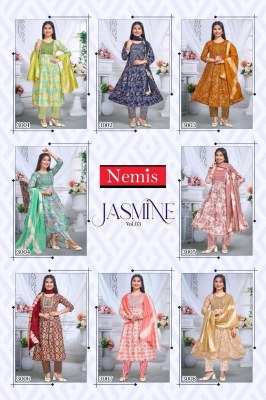 Jasmine vol 3 by Nemis Capsule Foil Printed Readymade suit catalogue at low price readymade suit catalogs