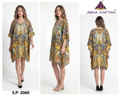 Jelite Jisha Kaftan Silk Poncho Vol. 8 Digital Printed Feather Silk Kaftan kurtis catalogs