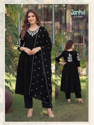 Jhanvi Heavy Mul Chanderi Kurti pant with Dupatta Set kurti pant with dupatta Catalogs