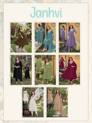 Jhanvi Heavy Mul Chanderi Kurti pant with Dupatta Set kurti pant with dupatta Catalogs