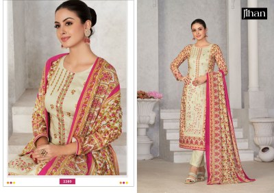 Jihan present scarlet lawn vol 2 designer pure lawn print with exclusive embroidered unstitched dress material at wholesale price salwar kameez catalogs
