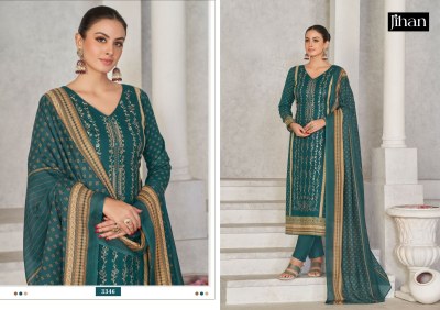 Jihan present scarlet lawn vol 2 designer pure lawn print with exclusive embroidered unstitched dress material at wholesale price salwar kameez catalogs