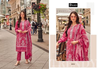 Jihan vol 14 by Bin Saeed Pure Lawn Cotton kurti pant and dupatta catalogue at affordable rate readymade suit catalogs