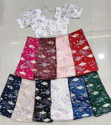 Jimy chu present new fancy embroidery with sequence lehenga choli catalogue at wholesale price lehenga choli catalogs