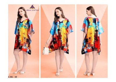 Jisha Kaftan Cotton Feel Vol 2 Afghani Kurti Digitally Printed Elegance Wholesale kurtis catalogs