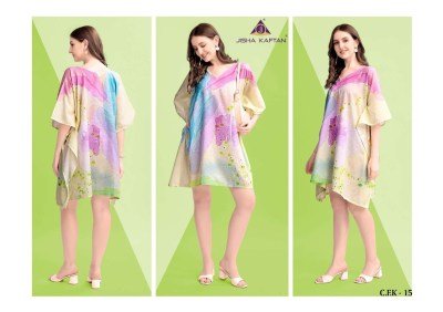 Jisha Kaftan Cotton Feel Vol 2 Afghani Kurti Digitally Printed Elegance Wholesale kurtis catalogs