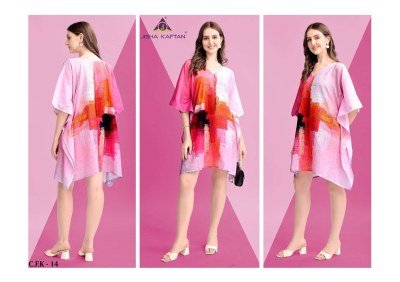 Jisha Kaftan Cotton Feel Vol 2 Afghani Kurti Digitally Printed Elegance Wholesale kurtis catalogs