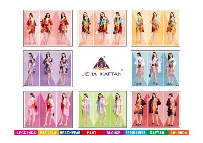 Jisha Kaftan Cotton Feel Vol 2 Afghani Kurti Digitally Printed Elegance Wholesale kurtis catalogs