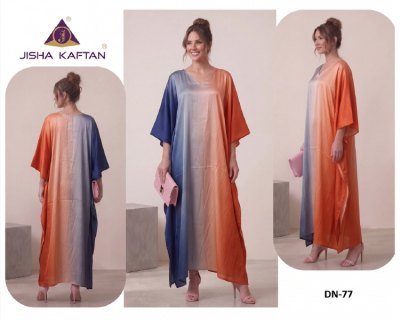 Jisha Kaftan Satin Breeze Vol-10 Digital Printed Japan Satin Kaftan Collection kurtis catalogs