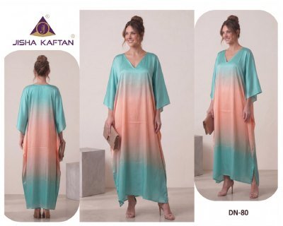 Jisha Kaftan Satin Breeze Vol-10 Digital Printed Japan Satin Kaftan Collection kurtis catalogs