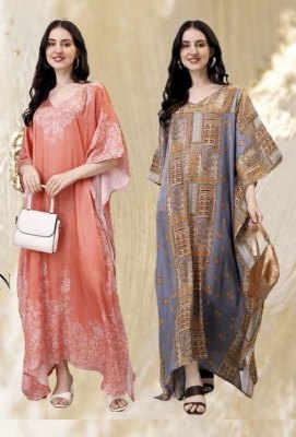 Jisha kaftan by Jelite Natural Satin Kaftans affordable price kaftan catalogue wholesaler  Amavi