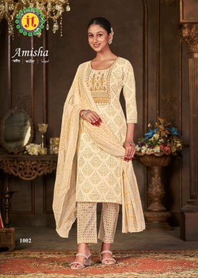 Jt Amisha Slub cotton Readymade salwar kameez wholesaler in India  kurtis catalogs