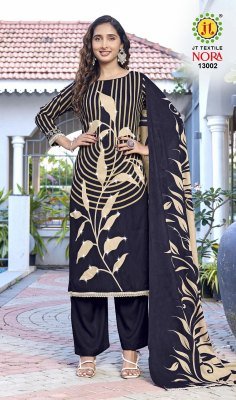 Jt Nora Vol 13 Dress Material Royan Fabric Catalogue pcs Wholesale Rate  dress material catalogs