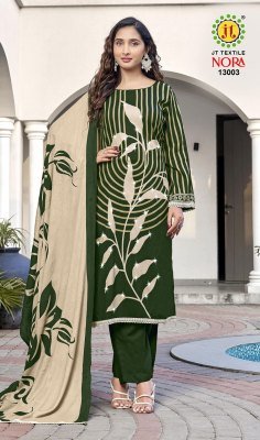 Jt Nora Vol 13 Dress Material Royan Fabric Catalogue pcs Wholesale Rate  dress material catalogs