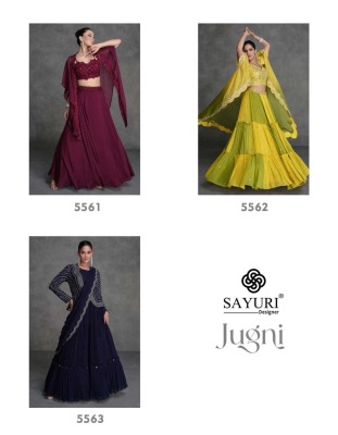 Jugni by Sayuri Designer Real organza Designer lehenga choli with shrug catalogue at affordable rate readymade suit catalogs