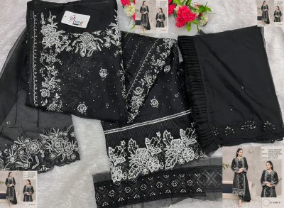 K 5306 by Shree Fab Heavy Organza Embroidered unstitched dress material catalogue at affordable rate  dress material catalogs
