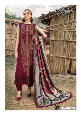 K Kasha vol 16 by Keval Fab Exclusive Karachi Suit catalogue at low price dress material catalogs