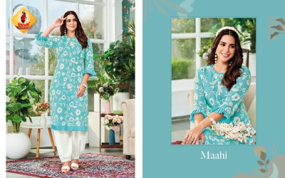 K Kashish vol 33 by Shruti suit Designer Pure cotton Linen kurti catalogue at affordable rate kurtis catalogs