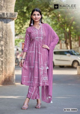 KADLEE RimZim Rayon Printed Kurti Pant with Chiffon Dupatta kurti pant with dupatta Catalogs