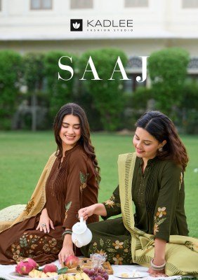 KADLEE SAAJ Heavy Rayon 3-Piece Suit with Dupatta 