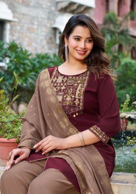 KADLEE TARNIKA – Roman Silk Suit with Dupatta Fancy Palazzo suit catalogue