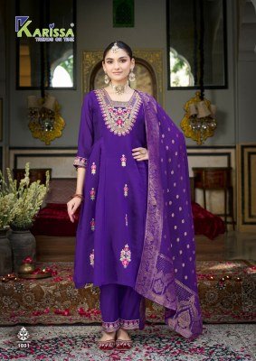 KARISSA FESTIVE Premium Mall Chanderi Flared Top Pant with Dupatta kurti pant with dupatta Catalogs