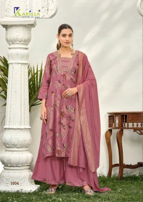 KARISSA HARLEEN 3-Piece Straight Cut Kurti Pant Dupatta with Foil Print kurti pant with dupatta Catalogs