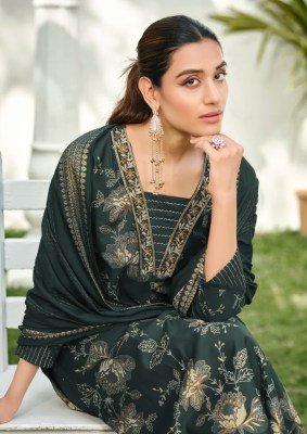 KARISSA HARLEEN 3-Piece Straight Cut Kurti Pant Dupatta with Foil Print kurti pant with dupatta Catalogs