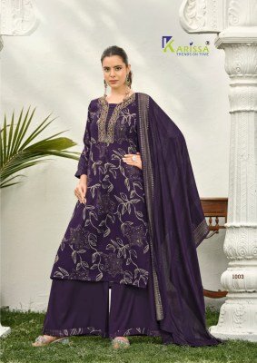 KARISSA HARLEEN 3-Piece Straight Cut Kurti Pant Dupatta with Foil Print kurti pant with dupatta Catalogs