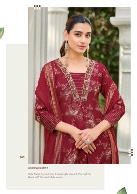 KARISSA HARLEEN 3-Piece Straight Cut Kurti Pant Dupatta with Foil Print kurti pant with dupatta Catalogs