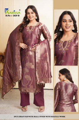 KARISSA Manufacturing Company D.2029 A+B & D.2030 Ziraf Straight Cut 3-Piece Suit  wholesale catalogs