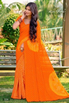 KASHVI CREATION SIYA Vol. 01 Weightless Lehariya Collection sarees catalogs