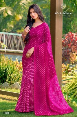 KASHVI CREATION SIYA Vol. 01 Weightless Lehariya Collection sarees catalogs