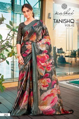 KASHVI CREATION TANISHQ Vol-02 Siya Silk Digital Print sarees catalogs